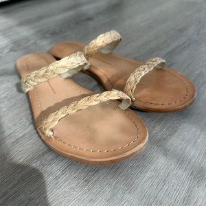 Dolce Vita Raffia Darla Slide Sandals